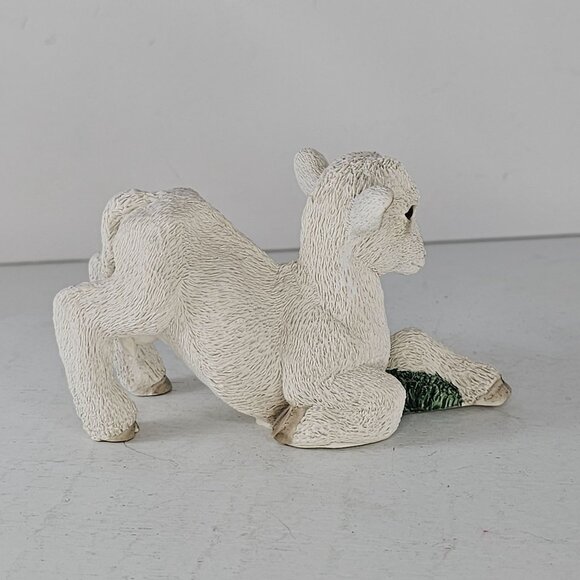 Stone Critters Goat Figurine White & Green Collectible SC-571 - Picture 4 of 8